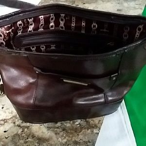 Tignanello genuine brown leather hobo bag